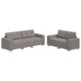 2-Piece Sofa Set with Dark Green Fabric Cushions | Foro24.es | Tu tienda online para hogar, jardín y más Foro24.es