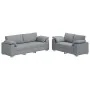 2-teilige Sofagarnitur mit hellgrauen Stoffkissen von , Sofas - Ref: Foro24-3324740, Preis: 489,17 €, Rabatt: %