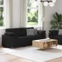 Conjunto de sofá de 2 piezas con cojines de tela negra de , Sofás - Ref: Foro24-3324742, Precio: 492,80 €, Descuento: %