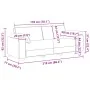 Conjunto de sofá de 2 piezas con cojines de tela negra de , Sofás - Ref: Foro24-3324742, Precio: 492,80 €, Descuento: %