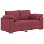 2-Piece Sofa Set with Cushions in Burgundy Fabric | Foro24.es | Tu tienda online para hogar, jardín y más Foro24.es