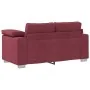 2-Piece Sofa Set with Cushions in Burgundy Fabric | Foro24.es | Tu tienda online para hogar, jardín y más Foro24.es
