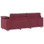 2-Piece Sofa Set with Cushions in Burgundy Fabric | Foro24.es | Tu tienda online para hogar, jardín y más Foro24.es