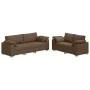 2-piece sofa set with brown fabric cushions | Foro24.es | Tu tienda online para hogar, jardín y más Foro24.es