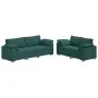 2-piece sofa set with cushions in dark green fabric | Foro24.es | Tu tienda online para hogar, jardín y más Foro24.es