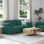 2-piece sofa set with cushions in dark green fabric | Foro24.es | Tu tienda online para hogar, jardín y más Foro24.es