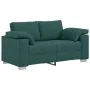 2-piece sofa set with cushions in dark green fabric | Foro24.es | Tu tienda online para hogar, jardín y más Foro24.es