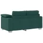 2-piece sofa set with cushions in dark green fabric | Foro24.es | Tu tienda online para hogar, jardín y más Foro24.es