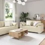 2-Piece Sofa Set with Cushions in Cream Fabric | Foro24.es | Tu tienda online para hogar, jardín y más Foro24.es