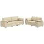 2-Piece Sofa Set with Cushions in Cream Fabric | Foro24.es | Tu tienda online para hogar, jardín y más Foro24.es