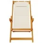 Klappbare Strandkörbe 2 Stück Creme Akazienholz und Textilene von , Gartenstühle - Ref: Foro24-3325141, Preis: 162,25 €, Raba...