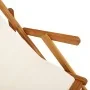 Klappbare Strandkörbe 2 Stück Creme Akazienholz und Textilene von , Gartenstühle - Ref: Foro24-3325141, Preis: 162,25 €, Raba...