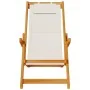 Folding beach chairs 2 units Light Gray Solid Acacia and Textilene Wood by , Garden chairs - Ref: Foro24-3325142, Price: 162,...