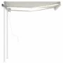 Automatic awning LED wind sensor cream 3.5x2.5 m by vidaXL, Awnings - Ref: Foro24-3069932, Price: 576,81 €, Discount: %