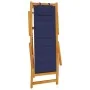 Klappbare Strandstühle 2 Stück Blau Massives Akazienholz und Textilene von , Gartenstühle - Ref: Foro24-3325143, Preis: 162,0...