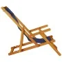 Klappbare Strandstühle 2 Stück Blau Massives Akazienholz und Textilene von , Gartenstühle - Ref: Foro24-3325143, Preis: 162,0...