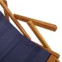 Klappbare Strandstühle 2 Stück Blau Massives Akazienholz und Textilene von , Gartenstühle - Ref: Foro24-3325143, Preis: 162,0...