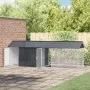 Bird aviary with anthracite extension 112x442x141 cm steel by , Feet and bird cages - Ref: Foro24-3325145, Price: 518,30 €, D...