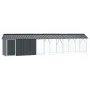 Aviario para aves con extensión antracita 112x640x141 cm acero | Foro24.es | Tu tienda online para hogar, jardín y más Foro24.es