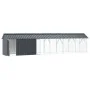 Aviario para aves con extensión antracita 112x640x141 cm acero | Foro24.es | Tu tienda online para hogar, jardín y más Foro24.es
