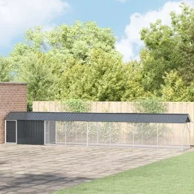 Aviary for birds with extension Anthracite