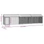 Aviario para aves con extensión antracita 112x640x141 cm acero | Foro24.es | Tu tienda online para hogar, jardín y más Foro24.es