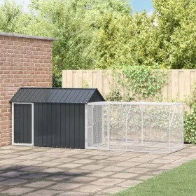 Aviario para Aves con Extensión Anthracite 112x421x141 cm Acero de , Pies y jaulas para pájaros - Ref: Foro24-3325148, Precio...