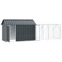 Aviary for Birds with Anthracite Extension 112x421x141 cm Steel by , Feet and bird cages - Ref: Foro24-3325148, Price: 416,75...
