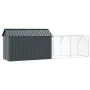 Aviario para Aves con Extensión Anthracite 112x421x141 cm Acero de , Pies y jaulas para pájaros - Ref: Foro24-3325148, Precio...