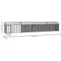 Aviary for birds with extension Anthracite 112x838x141 cm Steel | Foro24.es | Tu tienda online para hogar, jardín y más Foro24.es