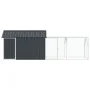 Aviary for Birds with Anthracite Extension 112x421x141 cm Steel by , Feet and bird cages - Ref: Foro24-3325148, Price: 416,75...