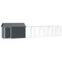 Aviary for birds with extension Anthracite 112x619x141 cm Steel by , Feet and bird cages - Ref: Foro24-3325149, Price: 501,61...