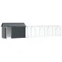 Aviario para pájaros con extensión Antracita 112x619x141 cm Acero de , Pies y jaulas para pájaros - Ref: Foro24-3325149, Prec...