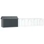 Aviary for birds with extension Anthracite 112x619x141 cm Steel by , Feet and bird cages - Ref: Foro24-3325149, Price: 501,61...