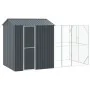 Bird aviary with anti-scratch extension 210x421x247 cm made of steel | Foro24.es | Tu tienda online para hogar, jardín y más Foro24.es