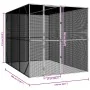 Anthracite bird aviary 302x206x214 cm made of Steel by , Feet and bird cages - Ref: Foro24-3325161, Price: 369,57 €, Discount: %