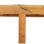 Double chaise longue with wheels and cushion made of solid acacia wood | Foro24.es | Tu tienda online para hogar, jardín y más Foro24.es
