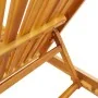 Rolling sun lounger with table and cushion made of solid acacia wood | Foro24.es | Tu tienda online para hogar, jardín y más Foro24.es