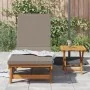 Sun Lounger with Wheels + Table and Cushion made of Acacia Wood by , Loungers - Ref: Foro24-3325203, Price: 241,21 €, Discoun...