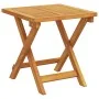 Sun Lounger with Wheels + Table and Cushion made of Acacia Wood by , Loungers - Ref: Foro24-3325203, Price: 241,21 €, Discoun...