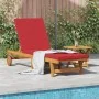 Sofá de sol con ruedas de y mesa, cojín de madera de acacia | Foro24.es | Tu tienda online para hogar, jardín y más Foro24.es
