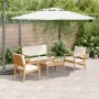 Conjunto de Sofá de Jardín de 4 Piezas con Cojines de Madera Sólida de Acacia | Foro24.es | Tu tienda online para hogar, jardín y más Foro24.es