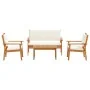 4-Piece Garden Sofa Set with Solid Acacia Wood Cushions | Foro24.es | Tu tienda online para hogar, jardín y más Foro24.es