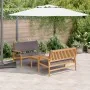 Set de Sofá de Jardín de 3 Piezas con Cojines de Madera Maciza de Acacia | Foro24.es | Tu tienda online para hogar, jardín y más Foro24.es