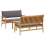 Set de Sofá de Jardín de 3 Piezas con Cojines de Madera Maciza de Acacia | Foro24.es | Tu tienda online para hogar, jardín y más Foro24.es