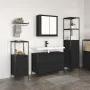 3-teiliges Badmöbel-Set aus schwarzem Eichenholz von , Badezimmerwaschtische - Ref: Foro24-3328359, Preis: 200,23 €, Rabatt: %