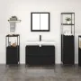 3-teiliges Badmöbel-Set aus schwarzem Eichenholz von , Badezimmerwaschtische - Ref: Foro24-3328359, Preis: 200,23 €, Rabatt: %