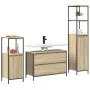 3-teiliges Badmöbel-Set aus Sonoma-Eichenholz von , Badezimmerwaschtische - Ref: Foro24-3328360, Preis: 186,19 €, Rabatt: %