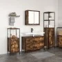 3-piece bathroom furniture set in smoked oak and crafted wood by , bathroom vanities - Ref: Foro24-3328361, Price: 187,66 €, ...