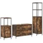 3-piece bathroom furniture set in smoked oak and crafted wood by , bathroom vanities - Ref: Foro24-3328361, Price: 187,66 €, ...